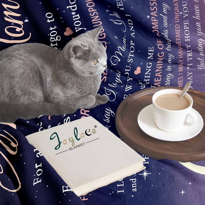 Joyloce to My Mom Blanket from Daughter - Meaningful Gifts for Mom 60""x50""  Fleece Throw Blankets Birthday Gifts for Women - Mom Gifts Ideas from Kids for Her Birthday  Mothers Day or Christmas - Image 4