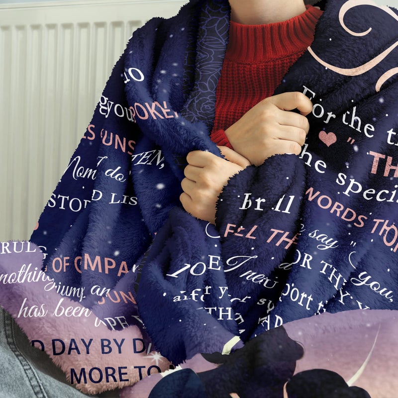 Joyloce to My Mom Blanket from Daughter - Meaningful Gifts for Mom 60""x50""  Fleece Throw Blankets Birthday Gifts for Women - Mom Gifts Ideas from Kids for Her Birthday  Mothers Day or Christmas - Image 3