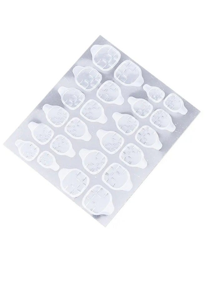 KIKI 24pcs False Nails with 24pcs Nail Glue - MultiColor  - Image 4