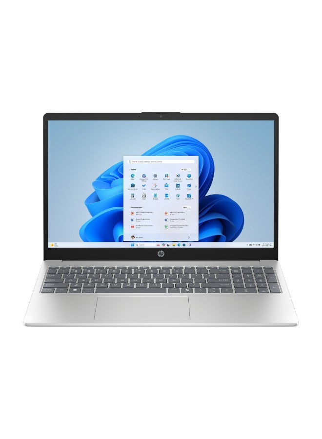 HP 15-FD0154WM Laptop, 15.6" FHD IPS Touch Display, Core i5-1334U, 8GB RAM, 512GB SSD, AMD Radeon Graphics, Windows 11 Home English Natural Silver - Image 1