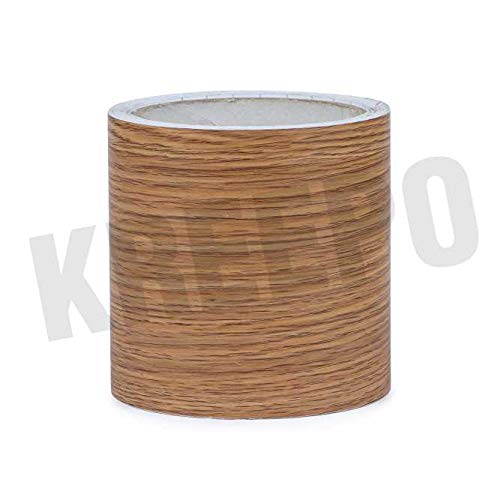 KREEPO Waterproof Waist Line Wall Sticker Self Adhesive Baseboard Wallpaper Border Roll Decals Home Decor Film (Size 4Inch x 30m) (Wood-10) - Image 1