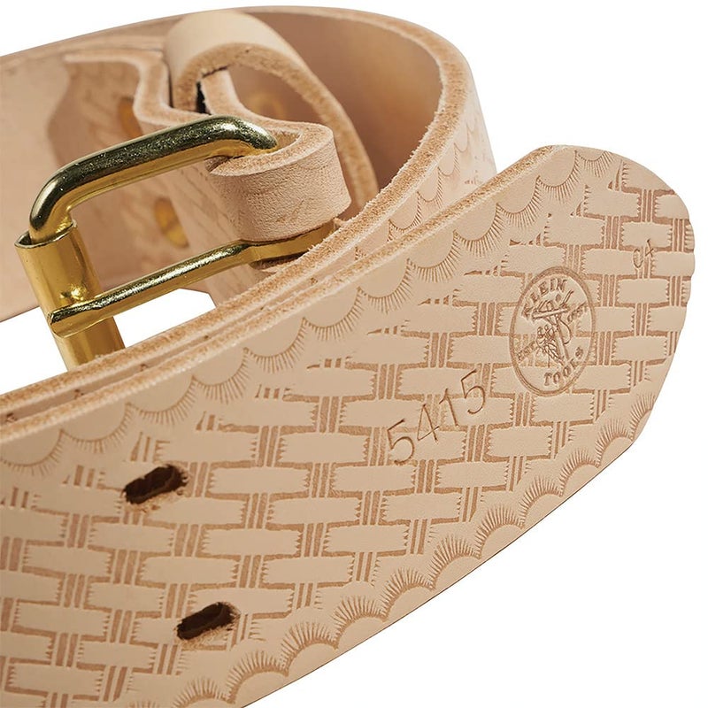 Klein Tools 5415S Tool Belt, Heavy-Duty Leather Work Belt for Contractors, Construction, Carpenters, Electricians, Framers, Ironworkers, Small - Image 4