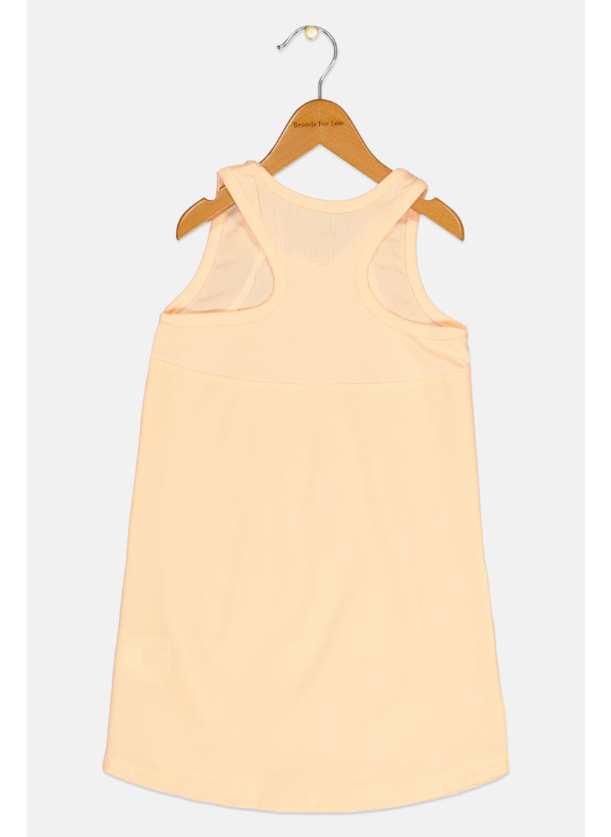 Reebok Kids Girl Brand Logo Sleeveless Tank Top, Peach  - Image 2
