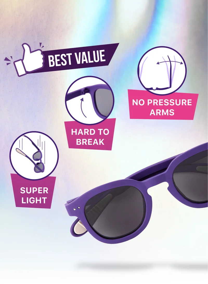 flâneur Flaneur Kids Polarized Sunglasses - Kids Fashion Sunglasses for Girls & Boys, UVA and UVB Protection, Trendy Kids Eyewear, Scratch Resistant, Perfect for Beach, Travel, Sunglasses for Children 3 - 12