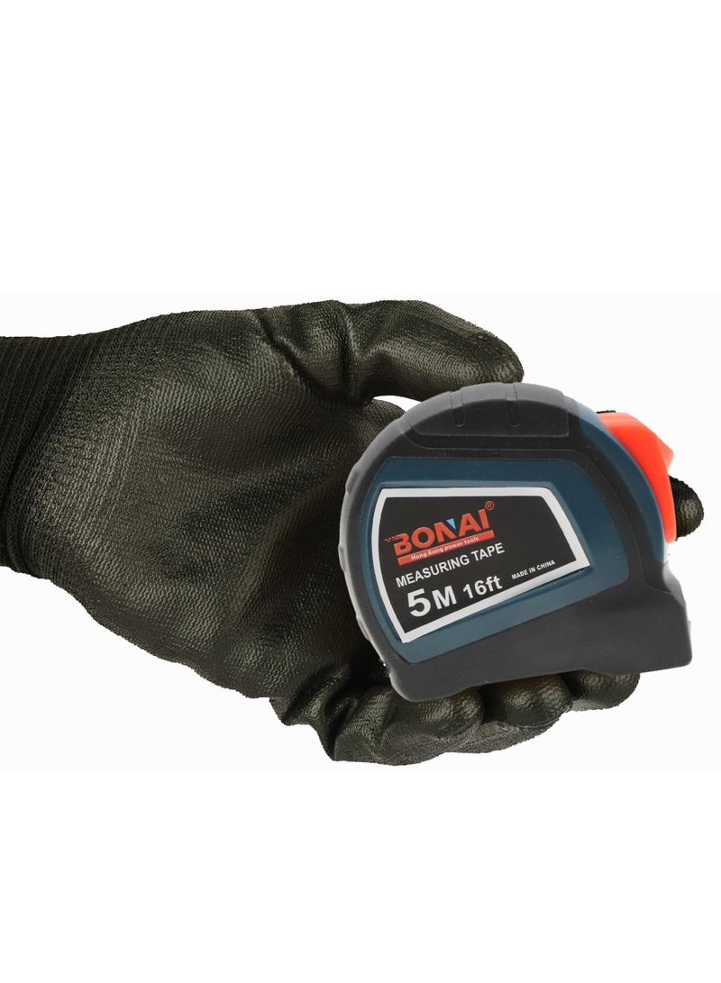 بوناي شريط قياس Bonai 5M/16FT - أداة قياس دقيقة للحصول على نتائج دقيقة - Image 5