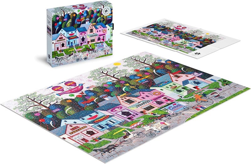 Buffalo Games - Silver Select - Charles Wysocki - Charles Wysocki - Confection Street - 1000 Piece Jigsaw Puzzle For Adults -Challenging Puzzle Perfect for Game Nights - Finished Size is 26.75 x 19.75 - Image 4