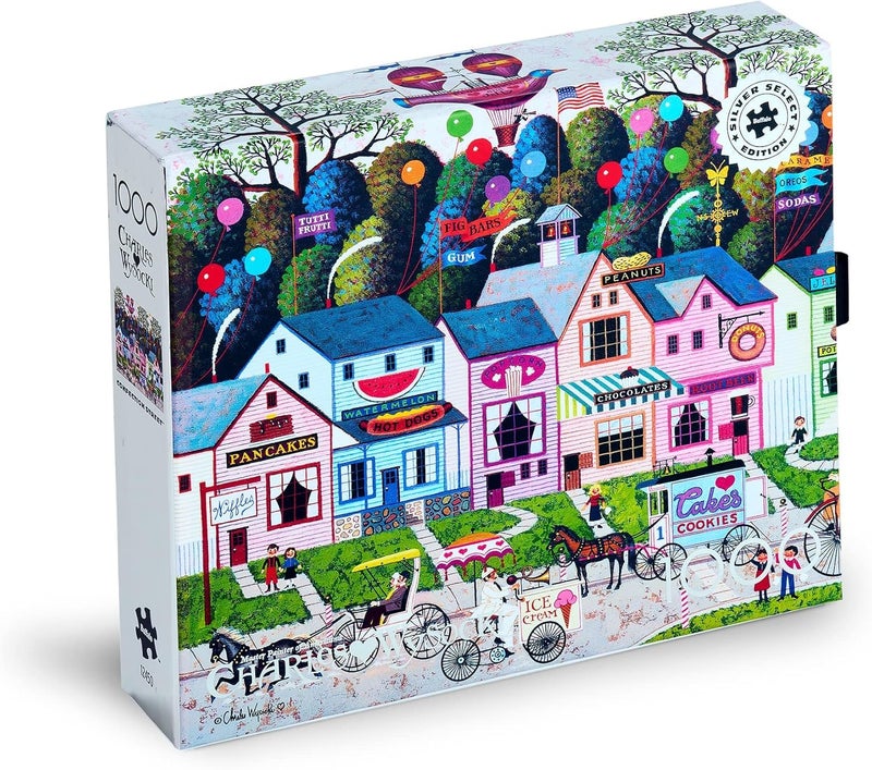 Buffalo Games - Silver Select - Charles Wysocki - Charles Wysocki - Confection Street - 1000 Piece Jigsaw Puzzle For Adults -Challenging Puzzle Perfect for Game Nights - Finished Size is 26.75 x 19.75 - Image 3