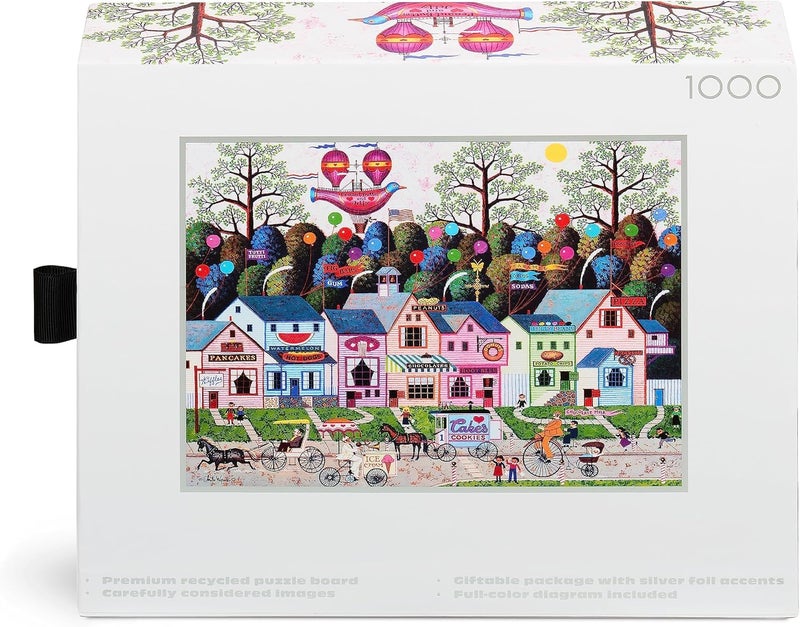 Buffalo Games - Silver Select - Charles Wysocki - Charles Wysocki - Confection Street - 1000 Piece Jigsaw Puzzle For Adults -Challenging Puzzle Perfect for Game Nights - Finished Size is 26.75 x 19.75 - Image 5