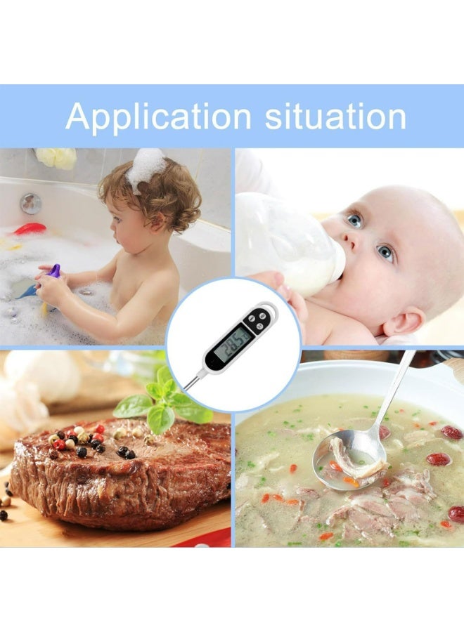 Digital Meat Thermometer – Instant Read Food Thermometer with 14.5cm Stainless Steel Probe, ±1°C Accuracy for BBQ, Grilling, Baking, Candy Making (-50°C~300°C) - Image 5
