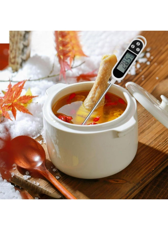 Digital Meat Thermometer – Instant Read Food Thermometer with 14.5cm Stainless Steel Probe, ±1°C Accuracy for BBQ, Grilling, Baking, Candy Making (-50°C~300°C) - Image 4