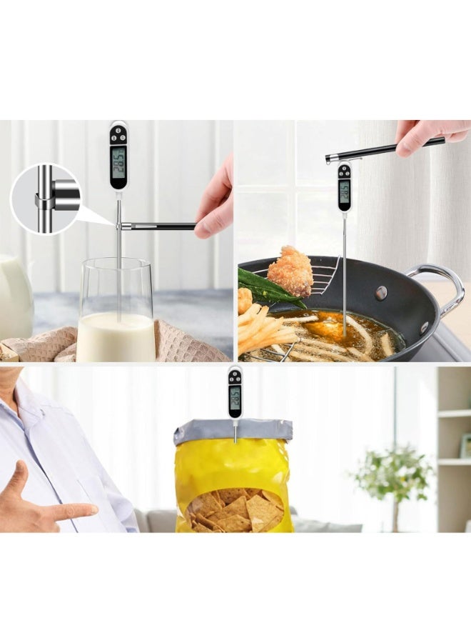 Digital Meat Thermometer – Instant Read Food Thermometer with 14.5cm Stainless Steel Probe, ±1°C Accuracy for BBQ, Grilling, Baking, Candy Making (-50°C~300°C) - Image 3