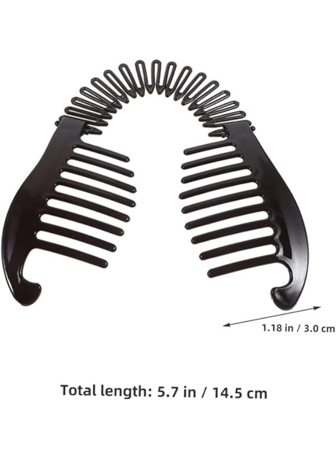 2PCS Stylish Banana Clips for Women Ponytail Holder Clips for Thick Hair Versatile Hair Accessories for Everyday Wear and Elegant Hairstyles - Image 3