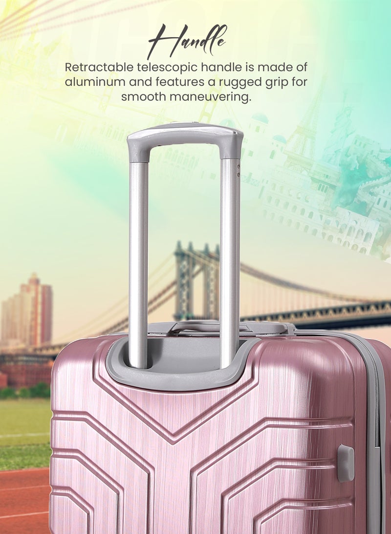 STARLIFE 3 Piece ABS Hard side Trolley Luggage Set Spinner Wheels with Number Lock 20/24/30 Inch - Image 3