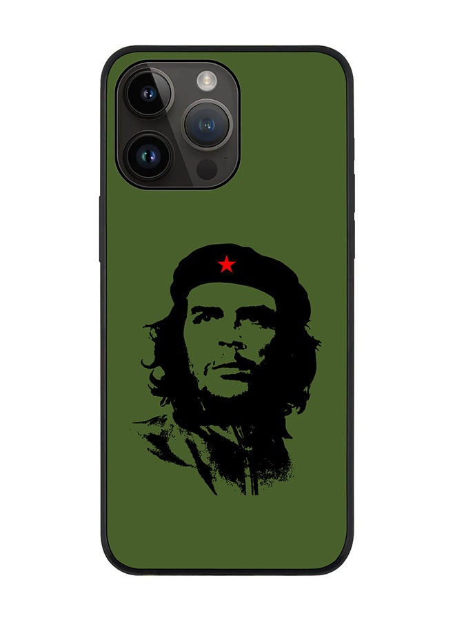 Stylizedd Rugged Black edge case for Apple iPhone 14 Pro Max Slim fit Soft Case Flexible Rubber Edges Anti Drop TPU Gel Thin Cover - Che Guevara - Image 1