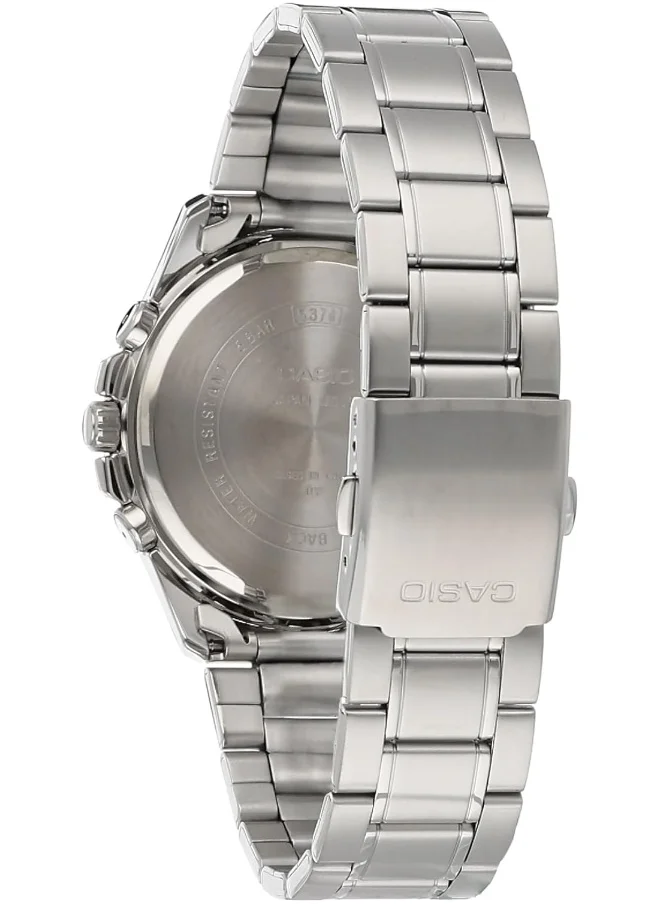 CASIO Men's Analog Display Watch With Silver Stainless Steel Strap - MTP-1375D-7A2