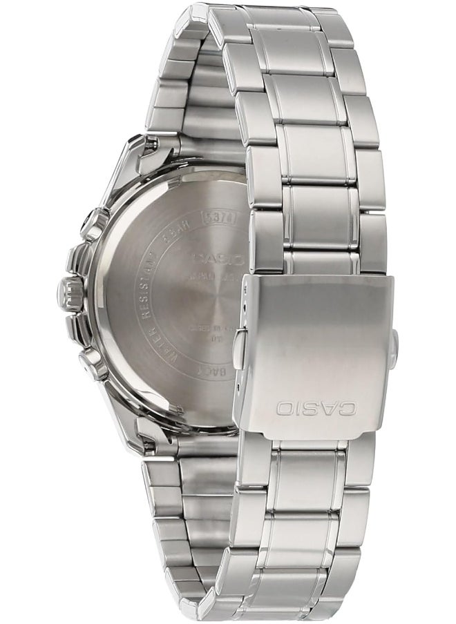 CASIO Men's Analog Display Watch With Silver Stainless Steel Strap - MTP-1375D-7A2  - Image 2
