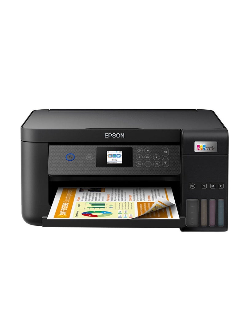EPSON Ecotank L4260 Home Ink Tank Printer Double-Sided A4 Colour 3-In-1 With Wi-Fi Direct, Smart Panel Connectivity And Lcd Screen Black & 101 Ink Ecotank 4-Colour Multipack Multicolour Bundle - Image 2