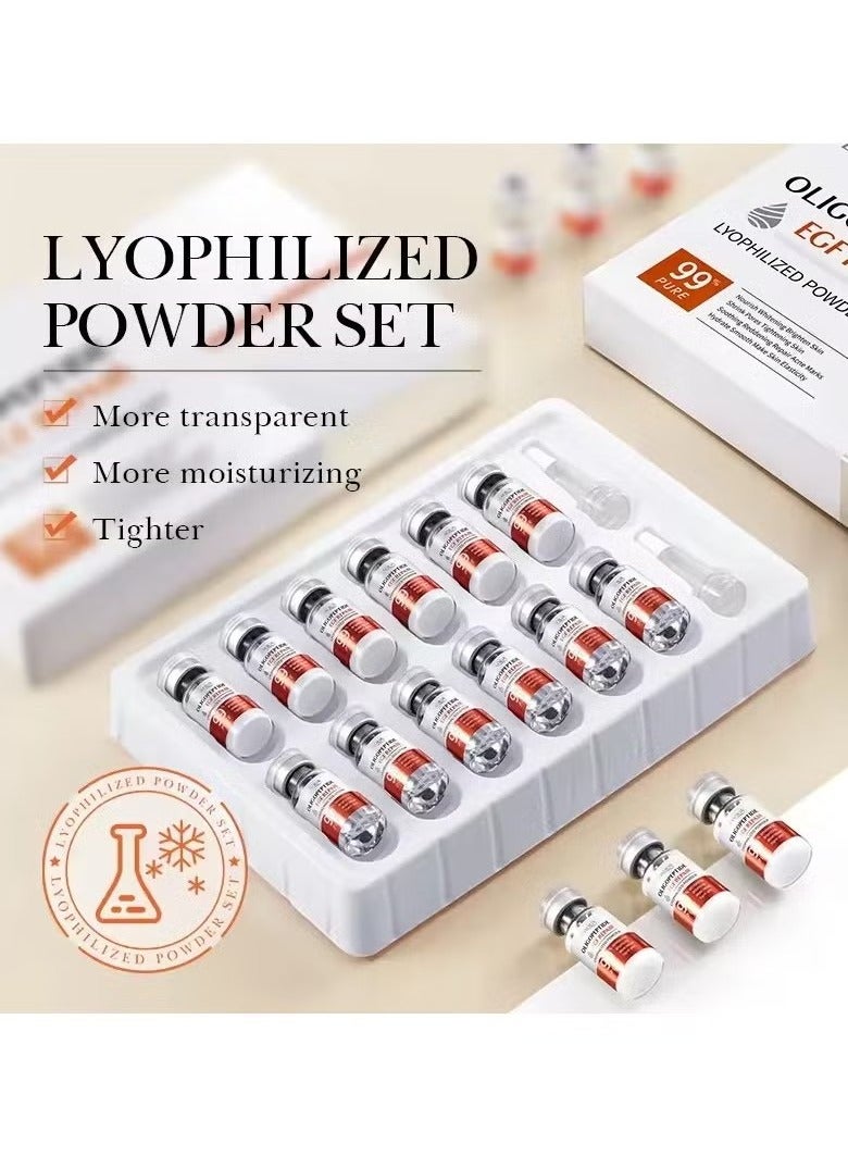 BIOAQUA Oligopeptide Face Skin Repair Freeze-dried Powder Set Sensitive Skin Moisturizing and Smoothing Hyaluronic Acid Essence - Image 2