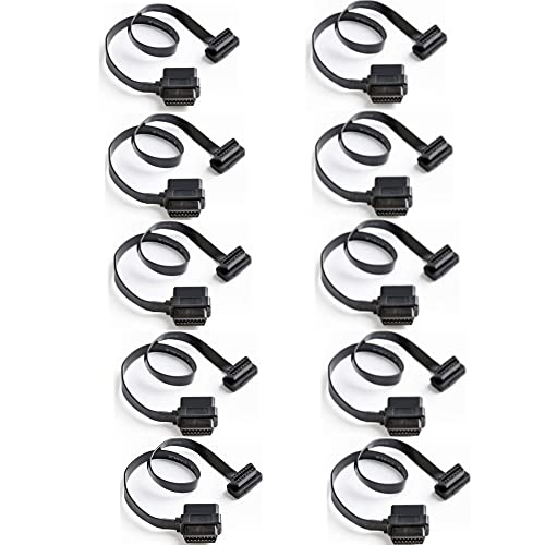 bbfly-A9 OBD II OBD2 16 Pin Splitter Extension 1x Male and 2X Female Extension Cable Adapter (2FT/60CM) (10 Pack) - Image 1