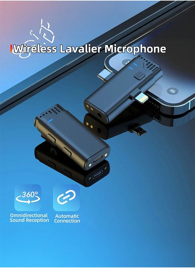 MW-16 2.4G Wireless Microphone for Mobile & Camera – Portable Lapel Lavalier Mic with Receiver for Clear Audio