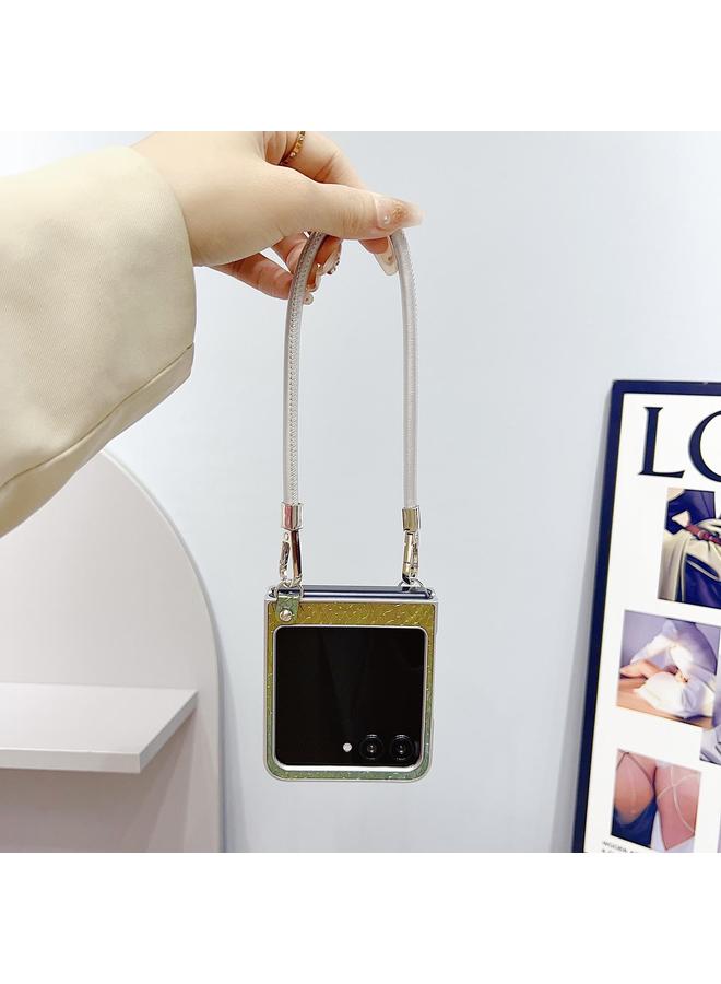 اس-توب جراب لهاتف Motorola Razr 40 Ultra Kirin Pattern بتغطية كاملة مع حزام معصم - Image 5