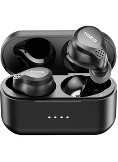 Nc7 All Function Hybrid Noise Cancelling Wireless Earbuds Bluetooth 5.3 Headphones With Ultra Long 72H Playtime In Ear Detection App Customization Immersive Sound Deep Bass Headset