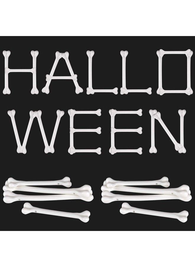 meekoo - 36 Pieces White Plastic Bone Fake Bones Toy Mini Skeleton Bones Decoration For Halloween Caveman Theme Costume Supplies - Image 1