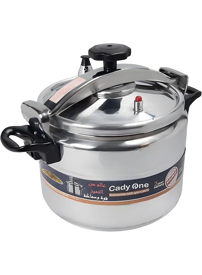 كادي ون قدر ضغط مع مؤشر ضغط فريد، هيكل من سبائك متينة، قدر ضغط فضي، قدر بخار من الفولاذ المقاوم للصدأ بمقابض ثابتة (3 لتر) - Image 1
