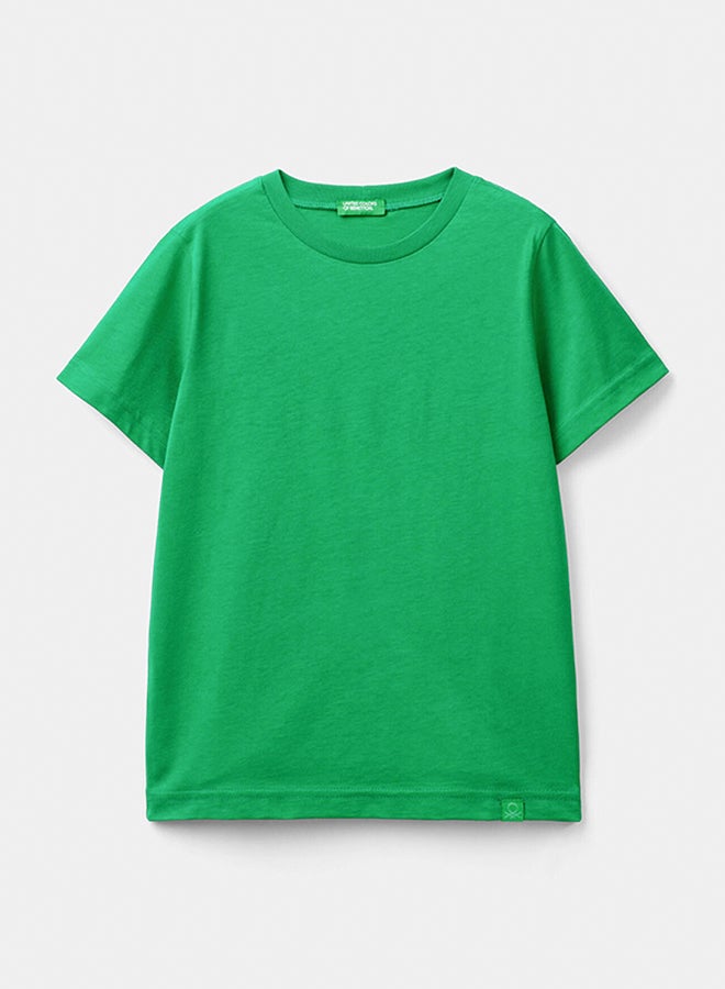 بينيتون أولاد تي شيرت بأكمام قصيرة قطن - Image 1