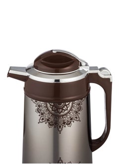 Bister Brown stainless steel thermos with beautiful engraving, capacity 1 liter  - Image 4