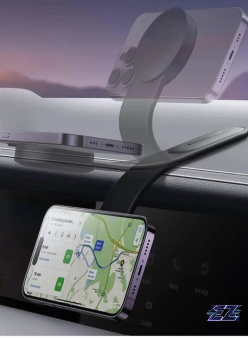 ELTRAZONE Megasafe Adjustable Magnetic Phone Holder – Flexible Super Holder for Dashboard & Console, Secure and Convenient Mounting - Image 2
