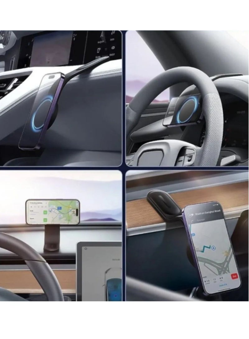 ELTRAZONE Megasafe Adjustable Magnetic Phone Holder – Flexible Super Holder for Dashboard & Console, Secure and Convenient Mounting - Image 3