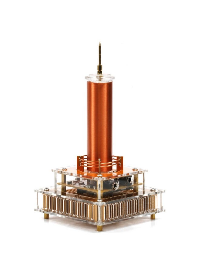 Joytech Music Tesla Coil Acrylic Base Shell Arc Plasma Loudspeaker Wireless Transmission Experiment Desktop Toy Model (Ys04) - Image 1