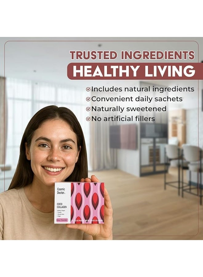 Cosmic Doctor Coco Collagen– Food-Based Collagen for Skin, Hair, Nails & Joints (5,000 mg) - Image 2