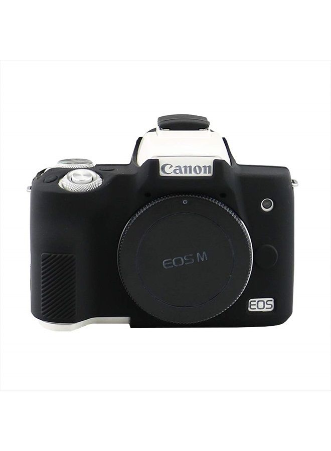 Easy Hood Case for Canon EOS M50 and M50 II Digital Camera, Anti-Scratch Soft Silicone Housing Protective Cover Protector Skin (Black) - Image 1
