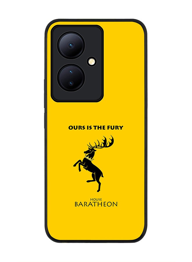 Stylizedd حافظة حواف سوداء متينة لهاتف Vivo V29 Lite، حافظة مرنة رقيقة من المطاط مع حواف مضادة للسقوط - منزل باراثيون - Image 1