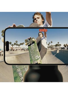 راكسوم زجاجة مياه معزولة بحامل ثلاثي الأرجل لهاتف iPhone مع حامل مغناطيسي للهاتف، زجاجة مياه من الفولاذ المقاوم للصدأ مع حامل هاتف ثلاثي الأرجل، مثالية للصالة الرياضية والسفر | ساخن 12 ساعة، بارد 24 ساعة، دوران 360 درجة | أحمر 24 أونصة  - Image 4