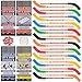 Sinload 24 Sets Hockey Valentines Gifts Set Including Hockey Valentines Day Cards Stick Pencils with Erasers PVC Accessories and Tape for Sports Party Favors Prize Gifts Corrected Year - Image 2