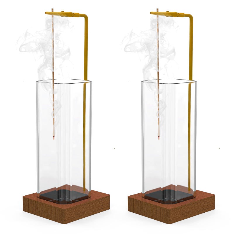 Hadwoer 2 Pack Incense Holder, Incense Burner, Insence-Stick Holder Mess-Free Incense Burner Holder, Ideal for Meditation, Yoga, Relaxation, and Home Decor - Anti-Ash Flying - Image 1