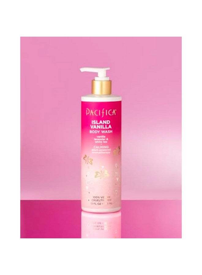 Pacifica Island Vanilla Body Wash Aloe + Hyaluronic Acid, Daily Cleansing, Bath & Shower Gel, Essential Oils, Clean Vegan & Cruelty-Free Dermatologist Tested Made in USA 12 Fl Oz - Image 2