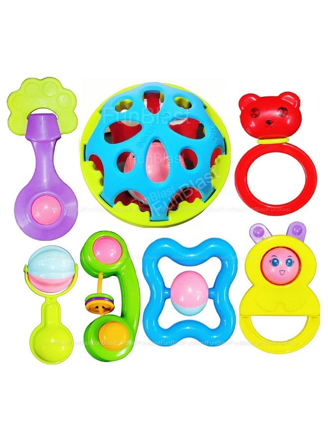 فنبلاست مجموعة خشخيشة FunBlast للأطفال من عمر 0 إلى 6 أشهر - ألعاب خشخيشة وعضاضة للأطفال الرضع - ألعاب خشخيشة للأطفال حديثي الولادة - ألعاب تنمية مبكرة للأطفال الرضع والأطفال الصغار - هدايا إرجاع للأطفال، هدايا استحمام الطفل - Image 1