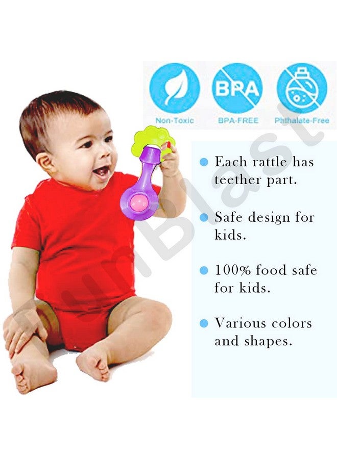 فنبلاست مجموعة خشخيشة FunBlast للأطفال من عمر 0 إلى 6 أشهر - ألعاب خشخيشة وعضاضة للأطفال الرضع - ألعاب خشخيشة للأطفال حديثي الولادة - ألعاب تنمية مبكرة للأطفال الرضع والأطفال الصغار - هدايا إرجاع للأطفال، هدايا استحمام الطفل - Image 4