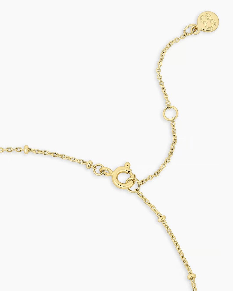gorjana - Compass Coin Pendant Necklace 3/4 inch - 18k Gold Plated - Adjustable 17-19 inch Chain - Spring Ring Closure - Long-Lasting - Image 2