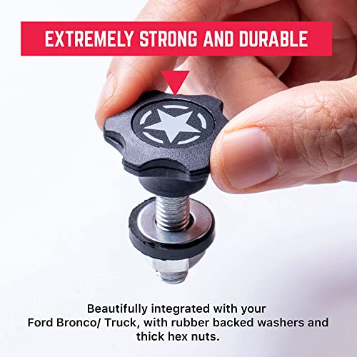 GPCA GP Star Thumb Screws, M8 Bolt Set for Easy Bronco Top Removal Lift & Cargo Cover Installation, Compatible with Tie Downs, Bronco Accessories for Ford Bronco, 8 Pack - GPCA - Image 4