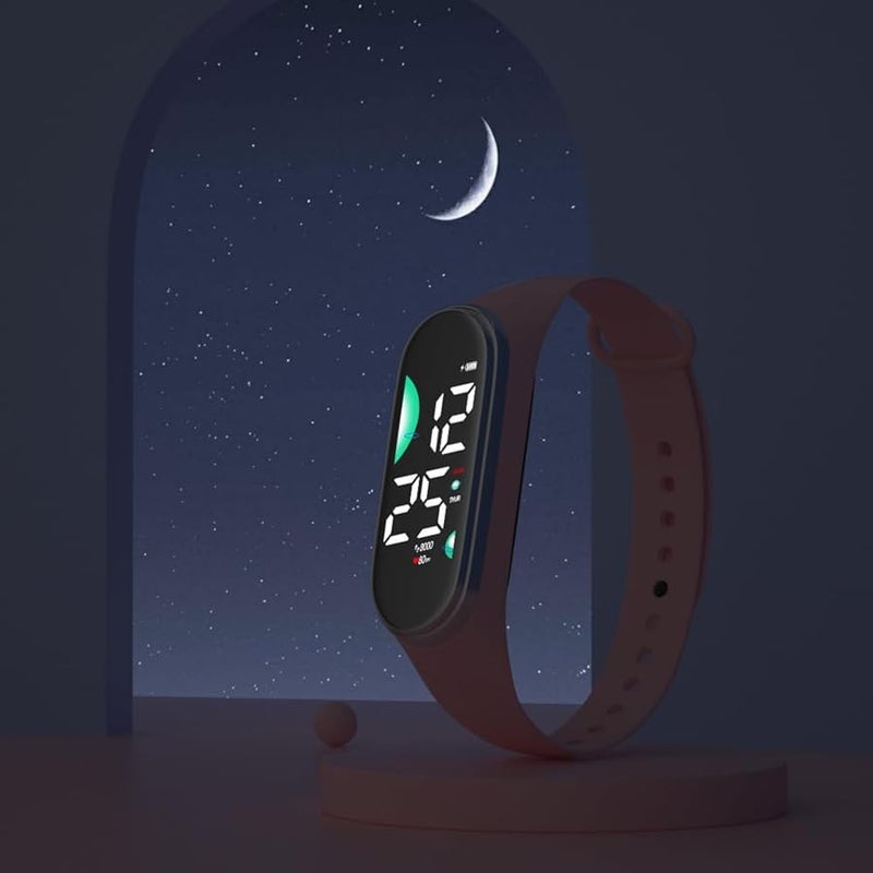 Weicam 10Psc Unisex Wholesale LED Digital Wristwatch Classy Silicone Strap Luminous Sport Watches - Image 3
