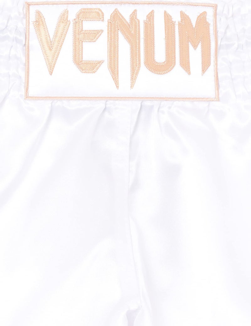 Venum Muay Thai Shorts Classic - White/Gold - S - Image 2