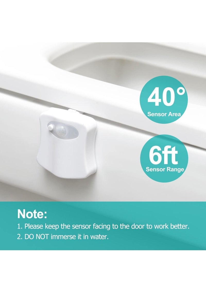 The Original Toilet Night Light Gadget Fun Bathroom Lighting Add on Bowl Seat Motion Sensor Activated LED 9 Color Modes Weird Novelty Funny Birthday Gag Gifts  - Image 5