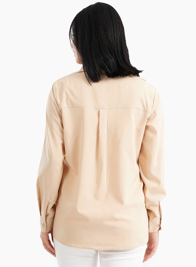 Carina v-neck-collared-blouse