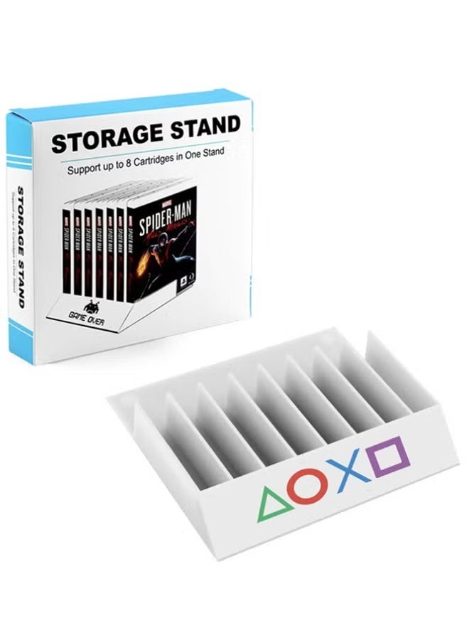 حامل أقراص CD لمنظم ألعاب أقراص CD لـ PS4/5 وXBOX (يحمل 8 أقراص)