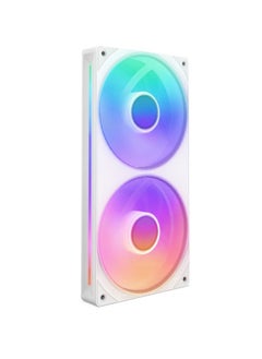 NZXT F240 RGB Core 240mm Single-Frame RGB Fan Unit, Versatile Connectivity, Optimal Performance, Fluid Dynamic Bearings, Radiant RGB Lighting, PWM Control, Silent Operation, White | RF-U24HF-W1  - Image 1